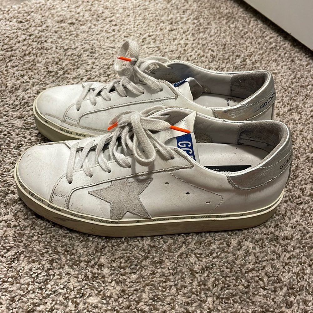 Golden Goose Hi Star White Sneakers Women EU sz 38 US sz 8